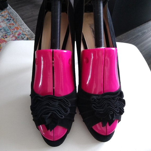 BRIAN ATWOOD suede peep-toe stilettos - Picture 5 of 17